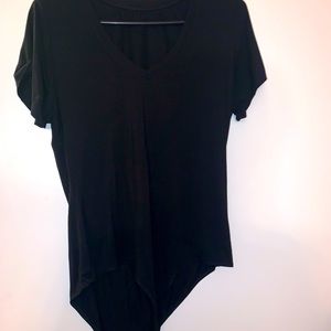 Shein Black V-Neck Bodysuit